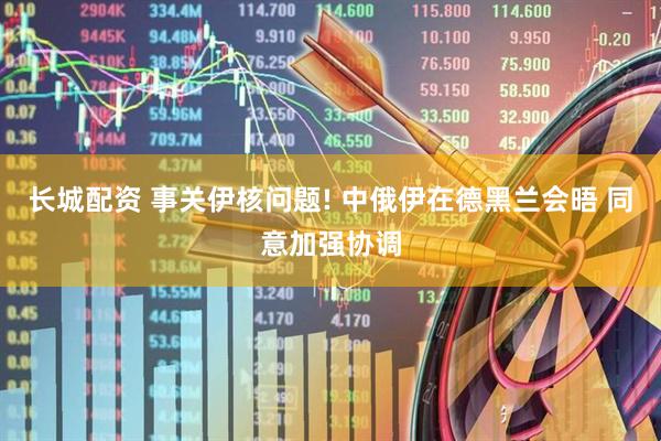 长城配资 事关伊核问题! 中俄伊在德黑兰会晤 同意加强协调