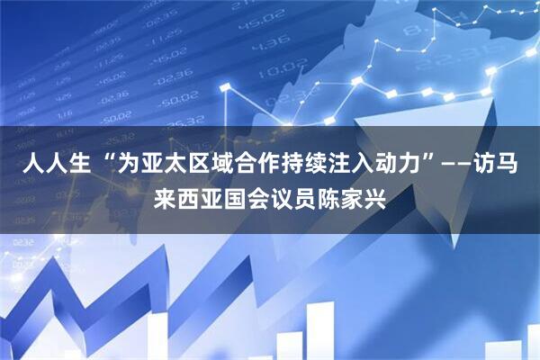 人人生 “为亚太区域合作持续注入动力”——访马来西亚国会议员陈家兴